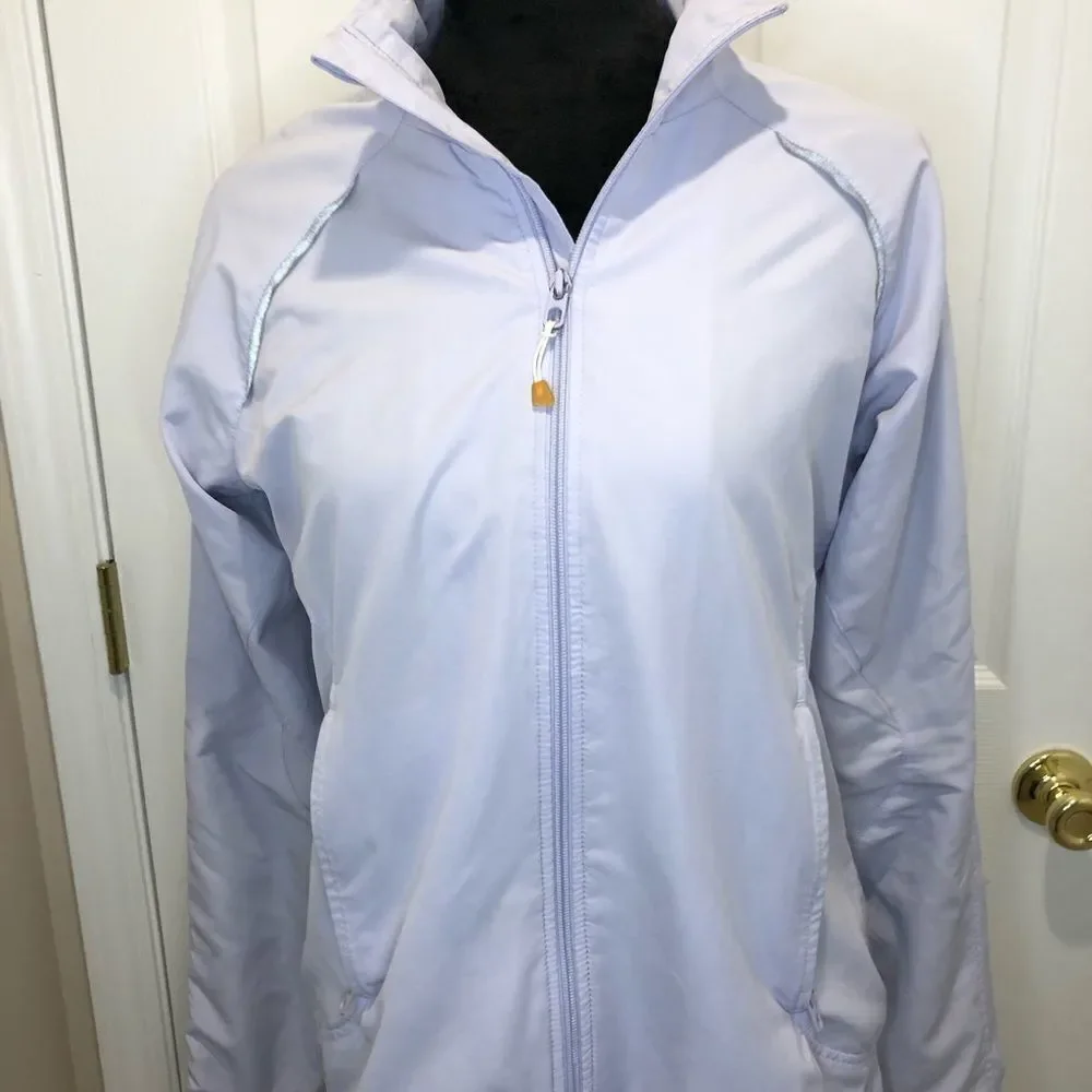 Adidas lavender light weight mesh lined jacket - Picture 2 of 13